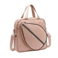 thumbnail image 5 of AMLESO Tennis Tote Bag Badminton Bag Zipper Closure Large Capacity Portable Sport Handbag Tennis Racket Bag for Pickleball Badminton Pink, 5 of 10