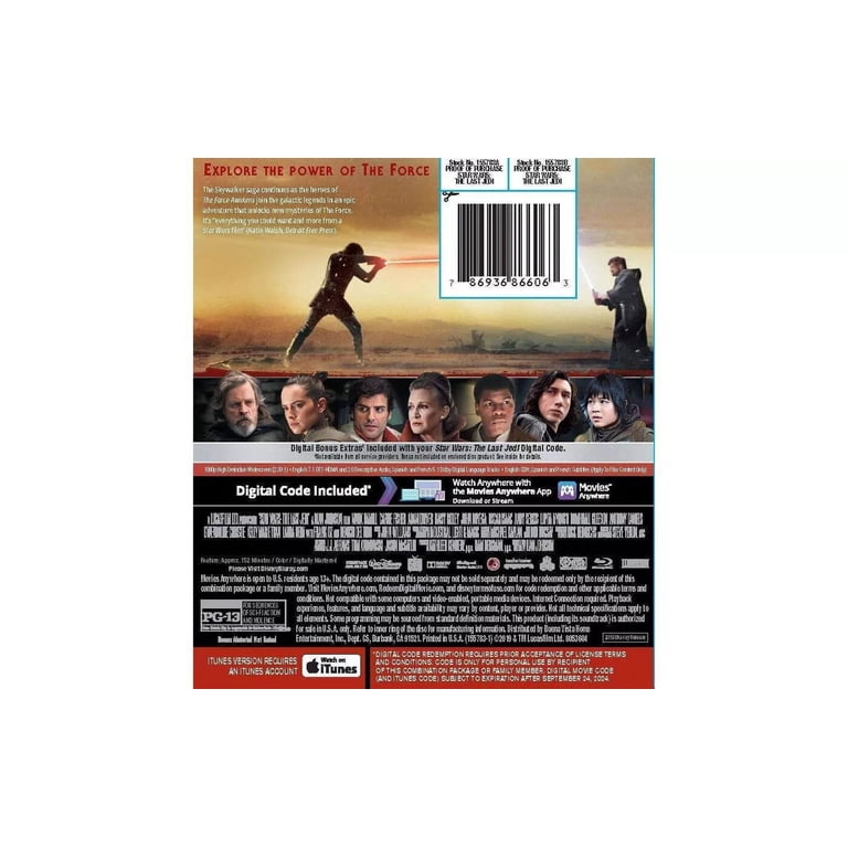 Star Wars: Episode VIII: The Last Jedi (Blu-ray), Disney, Sci-Fi