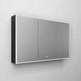 thumbnail image 3 of tunuo 60W x 36H Wall Mounted LED Medicine Cabinets for Bathroom with Mirror, Defogger, Dimmer, Outlets & USB, Three Doors, 3 of 7
