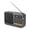 Gray, variant on Portable AM FM Radio with Bluetooth 5.0, TF Card and USB Music Player, Rechargeable Wireless Speaker with LED Display, Flashlight and Headphone Jack