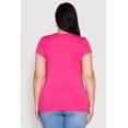 thumbnail image 5 of Womens Plus Size Basic Crew Neck Tee, 5 of 5