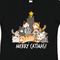 thumbnail image 4 of Inktastic Merry Catmas with Cat Tree and Yellow Star Boys or Girls Toddler T-Shirt, 4 of 5