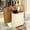 Beige, variant on YIMWNYI MultiFunctional Knife Block Organizer, Kitchen Utensil Holder, Knife Storage Solution, Durable Plastic Design, Easy Access Kitchen Storage, NonSlip Base, Water Collection Tray