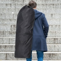 OFFIGAM 2-Piece Black Stroller Bag Set with Dual Shoulder Straps for Airplane Travel, Convenient Parent Organizer