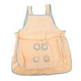 thumbnail image 3 of Delantal transportador para gatos, bolsa transportadora de compañía de felpa ajustable, saco de dormir para mascotas, saco de dormir para gatitos para pierna afuera amarilla, 3 of 8