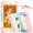 Colorful Pink, variant on for iPad mini 5/mini 4 Case with PET Screen Protector + Pencil Holder + Stand + Shoulder Strap | Heavy Duty Protection 3 Layer Silicone PC Case for iPad mini 5/mini 4 | Skyblue+Beige