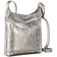 thumbnail image 5 of The Sak De Young Metallic Sheen Crossbody Bag One Size Silver, 5 of 5