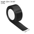 thumbnail image 2 of Unique Bargains 1.5 Inch Wide 24 Yards Satin Ribbon, 2 Pack Double Face Solid Crafts Roll for Party Home DIY Wrapping Decoration, Black, 2 of 6