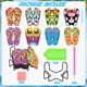 thumbnail image 3 of Posavasos Shellwei con forma de chancla con forma de diamante, 8 unidades, con soporte, 3 of 7