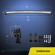 thumbnail image 2 of Barra de luces LED Nilight de 54 pulgadas, 312 W, 21800 LM, foco curvo, 2 of 9