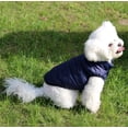 thumbnail image 5 of Chaqueta cálida para perros con forro polar de 2 capas para cachorros en clima frío de invierno, abrigo suave a prueba de viento para perros pequeños, azul L-8-11kg, 5 of 5