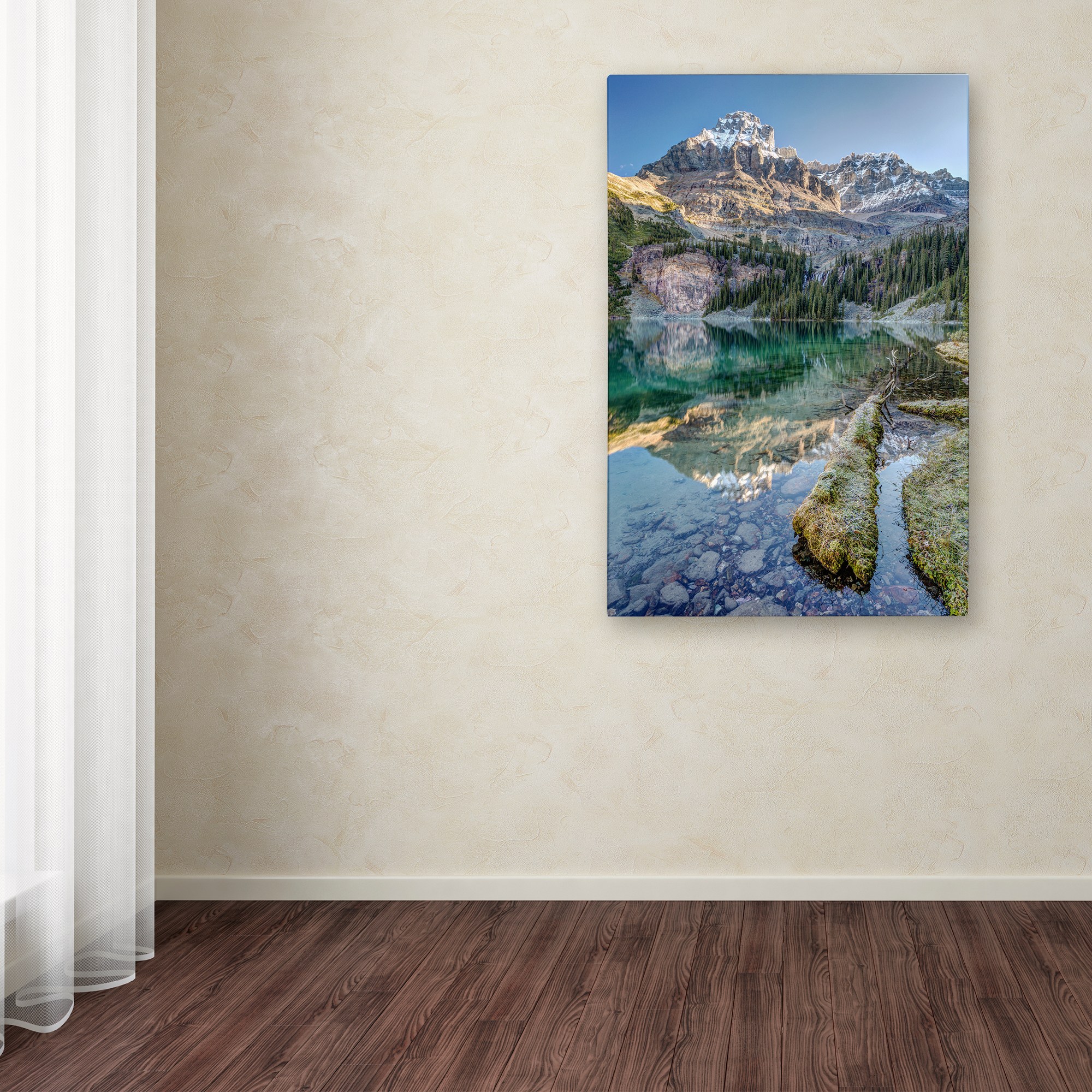 Trademark Fine Art 'Lake O'Hara Scenic Shoreline' Canvas Art by Pierre Leclerc