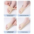 thumbnail image 4 of Bunion Brace Bunion Corrector with Fastener Tape Super Soft High Elastic Breathable Adjustable Pain Relief Bunion Splint Toe Alignment Brace, 4 of 8