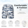 thumbnail image 3 of Balery Retro Coconut Tree Mens Swim Trunks Swim Shorts for Men Quick Dry Inseam Beach Shorts with Compression Liner Pocket-Small, 3 of 9