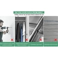 thumbnail image 5 of Urbanest 1" No-Drill Adjustable Tension Rod, 42"–72", Pewter – Heavy Duty Metal Rod for Shower, Closet & Windows, 5 of 10