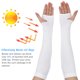 thumbnail image 4 of 1 par de mangas de brazo unisex con protección solar UV y orificio para el pulgar., 4 of 6