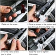 thumbnail image 3 of Pastillas de freno V-Brake de 12 piezas, pastillas de freno de bicicleta, pastillas de freno de aluminio de 70 mm para varios sistemas de freno V de Avid, Clarks, Shimano, Tektro, Sram, 3 of 5