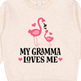 thumbnail image 3 of Inktastic Gramma Loves Me Girl Flamingo Toddler Sweatshirt, 3 of 4