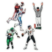 6 Packages - Football Figures (4/Package) by Beistle Party Supplies