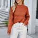 thumbnail image 1 of Puntoco Suéter Moda Mujer Casual Color Sólido Cuello Redondo Suéter De Punto Liquidación De Navidad Puntoco Puntoco-2502, 1 of 8