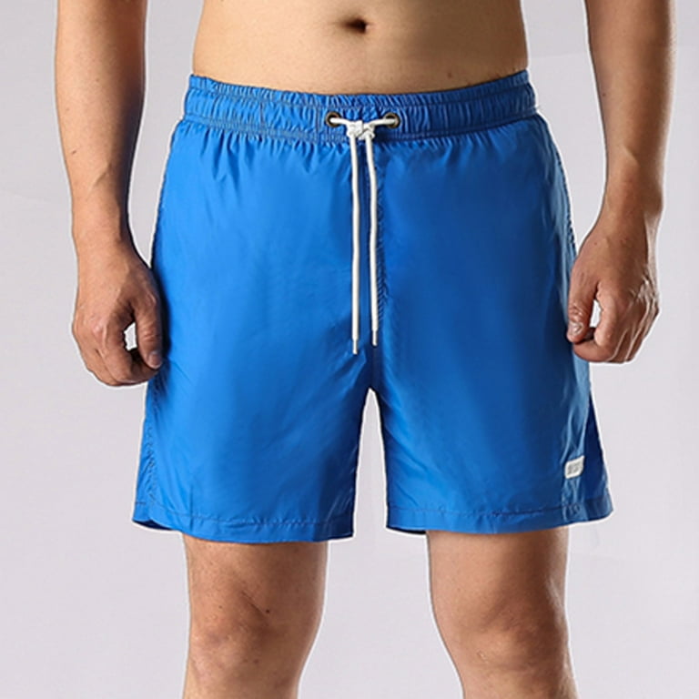EchfiProm Mens Breathable Khaki Shorts Dark Blue Sports Breathable