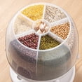 thumbnail image 4 of Tarro De Grano Organizador de alimentos secos de 6 rejillas Tarro de almacenamiento de granos diversos transparente Suministros de cocina Wdftyju Libre de BPA, 4 of 7