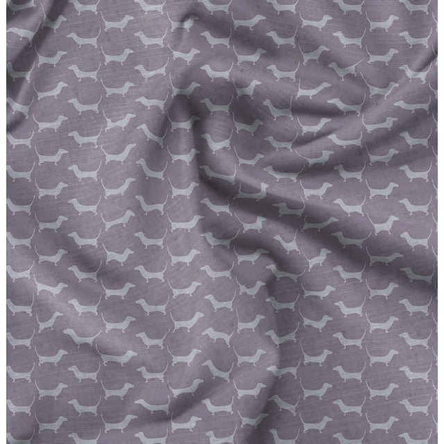 Soimoi Rayon Fabric Dachshund Dog Decor Fabric Printed Yard 56 Inch Wide
