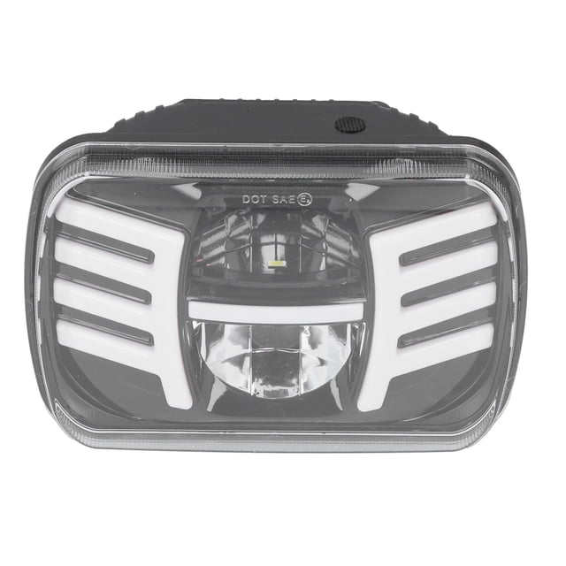 Faros delanteros Luz de circulación diurna Halo DRL LED Faros delanteros Faros delanteros aptos para Jeep WranglerLuz de circulación diurna Mgaxyff No