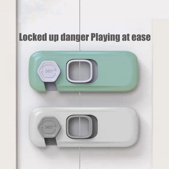 Kiplyki Children's Safety Refrigerator Lock Door Lock Buckle Hand Clamp Drawer Sliding Safety Lock for Refrigerators, Drawers, Cabinets