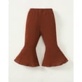 thumbnail image 4 of Infant Girls Clothes Baby Girl Pants Toddler Leggings 3 Pack Flare Baby Pants 3 6 9 12 18 24 Months Bell-bottoms for Girls Black Apricot Brown, 4 of 8