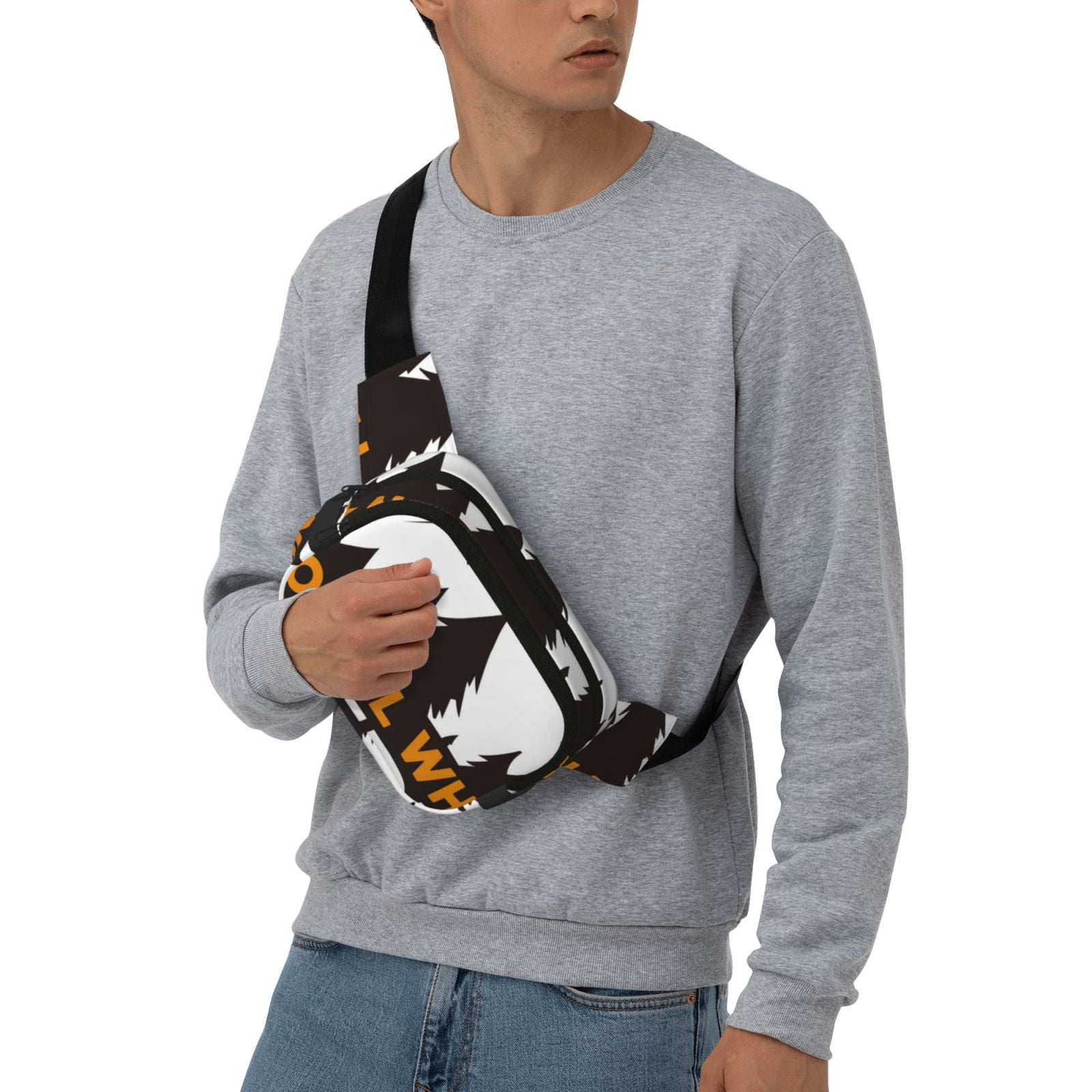 Kdxio Not All Who Wander Are Lost4 Crossbody Double Layer Waist Bag Belt Bag for Unisex Fanny Pack Fashion Waist Packs for Hiking Running Shopping Traveling