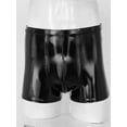 thumbnail image 5 of Pantalones cortos de charol Wetlook para hombre, calzoncillos tipo bóxer con bolsa para bulto, pantalones cortos de látex para Fiesta EN LA Piscina, ropa para discoteca, pantalones cortos ajustados, 5 of 5