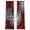 Red, variant on Red White Sheer Curtains 84 Inch Length 2 Panels Set, Abstract Black Chrysanthemum Flower Floral Voile Window Treatment Rod Pocket Curtains Sheers Drapes for Bedroom/Living Room/Kitchen 52"x84"x2