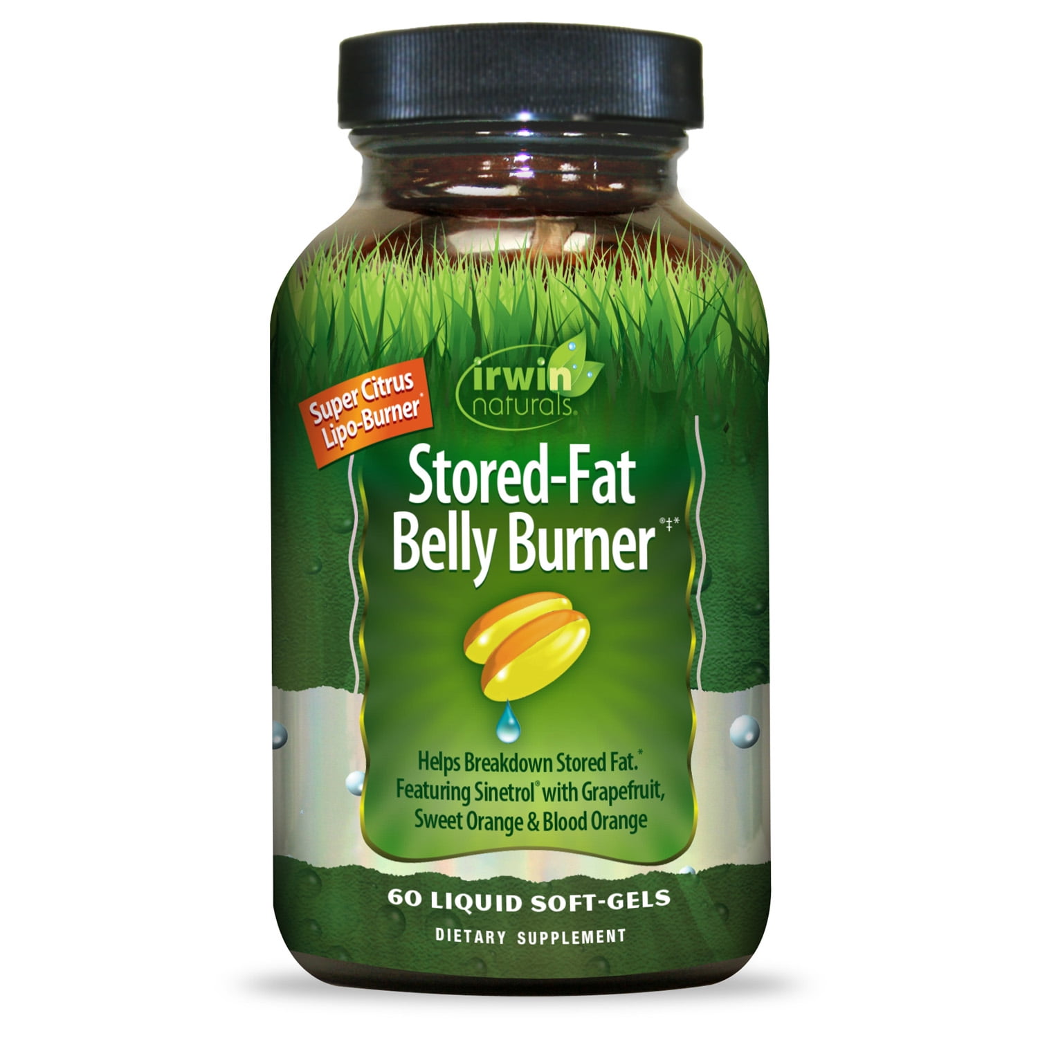 Irwin Naturals Stored-Fat Belly Burner - Thermogenic Formula -Supports Metabolism - 60 Liquid Soft-Gels