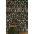 thumbnail image 5 of NextWall Honeysuckle Trail Floral Vintage Peel and Stick Wallpaper (Ebony & Pavestone), 5 of 7