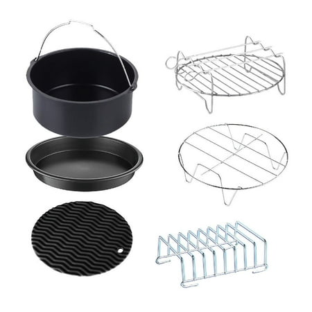 XL Air Fryer Accessories, 6pcs for , Cosori Air Fryer Phillips, Power, Cozyna and more, best fit for 4.5-Quarts to 5.8-Quart Air Fryers (XL) GoWISE (Best Afr For Power)