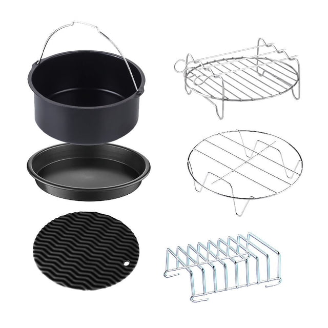 GoWISE USA Kit de accesorios de 6 piezas para freidora de aire eléctrica de 5.0 7.0 cuartos de galón, XL, DAA