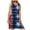 Blue independence day dresses for women, variant on Wycnly Womens Dresses for Independence Day Elastic Waist Pleated Swing 4th of July Tank Mini Dresses Sleeveless Crewneck Star Striped Print Short 2024 Summer Dress Black m