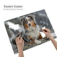 thumbnail image 2 of Australian Shepherd Blue Eyes 1000-Piece Wooden Jigsaw Puzzle for Adults, Fun & Challenging Family Brain-Teaser, Perfect Home Decor & Gift, 2 of 7
