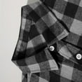 thumbnail image 5 of Tqyyweavej Men's Long Sleeve Shirts Regular Fit Button Down Flannel Shirt Jacket Casual Plaid Shirts with Pocket, 5 of 7