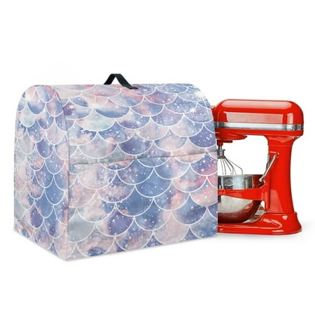 TSOVTHRID Mermaid Scale Print Stand Mixer Cover Dust Cover for 4.5-5 Quart Stand Mixer Washable Kitchen Appliance Cover Compatible with Kitchenaid Mixer Kitchen Accessories Decoration,S