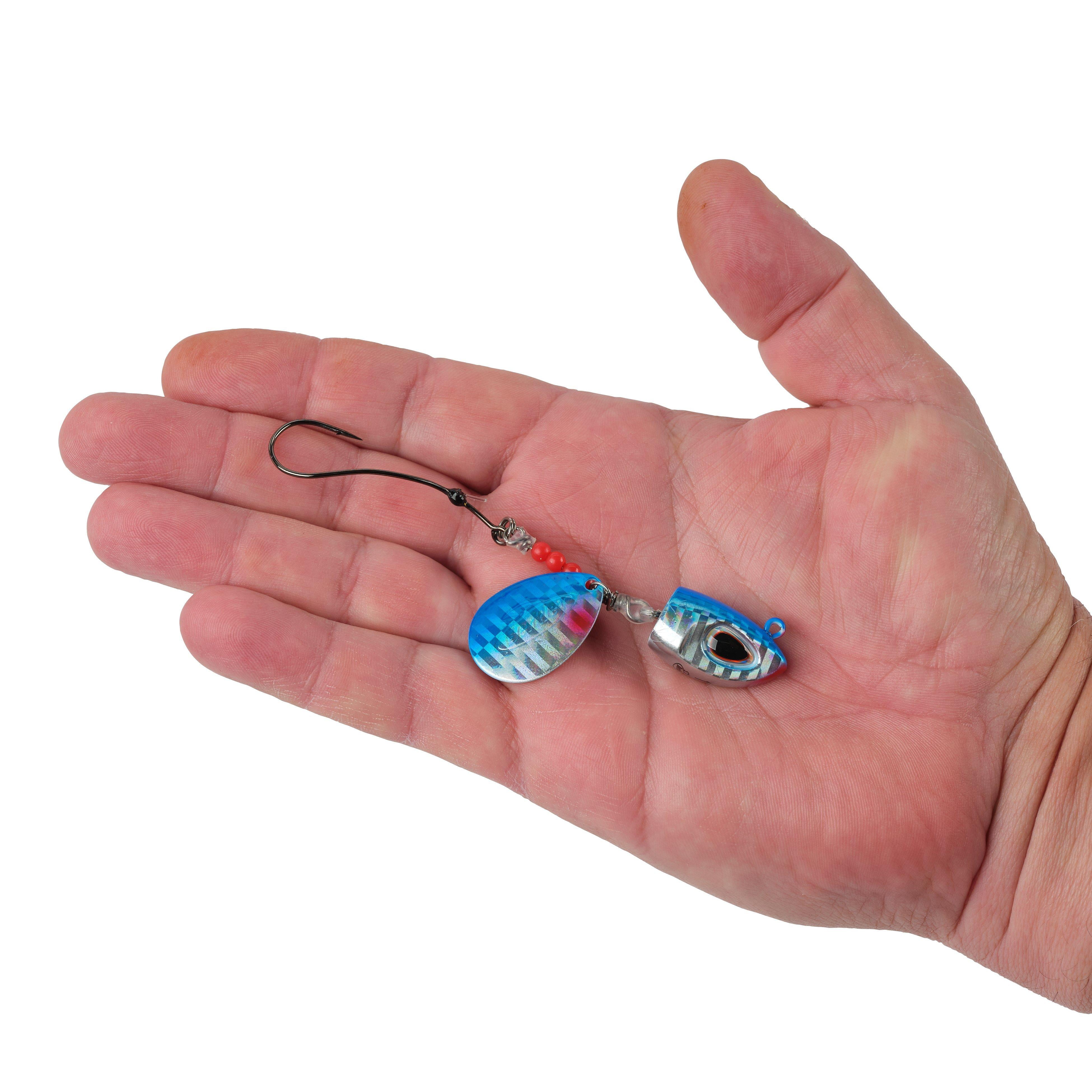 Berkley Bladed Rawler Jig, 1/0, Blue Chrome