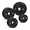 Black-8.5 LB (0.5+1.25+2.5), variant on Black 5 LB x 2 Rubber Coated Steel Core Olympic Weight Plates