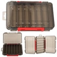 thumbnail image 4 of Caja de almacenamiento de cebo de pesca de doble cara, contenedor, aparejos de pesca, caja de señuelos, accesorio L, 4 of 13