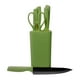 thumbnail image 1 of JUEGO DE 7 CUCHILLOS DE ACERO INOXIDABLE CON MANGO Y BLOQUE VERDE 39791, 1 of 3