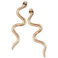 thumbnail image 6 of FRCOLOR 1 Pair Dangle Snake Earrings Golden Alloy Earrings For Women Daily Shopping Travel Party, 6 of 8