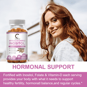 Myo-Inositol & D-Chiro Inositol - Most Beneficial 40:1 Ratio -Hormonal Balance & Healthy Ovarian Function Support for Women - 120 Capsules