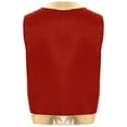 thumbnail image 4 of iixpin Men's Arabian Prince Lamp Cosplay Halloween Costume Vest Open Front Waistcoat Fancy Dress Red XXL, 4 of 5