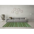 thumbnail image 3 of Ahgly Company Indoor Rectangle Abstract Turquoise Blue Modern Area Rugs, 6' x 9', 3 of 4