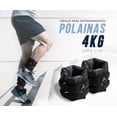 thumbnail image 4 of Tobilleras Par de Polainas Tobillos 2kg pesos para tobillos ajustable negro Unitalla, 4 of 10